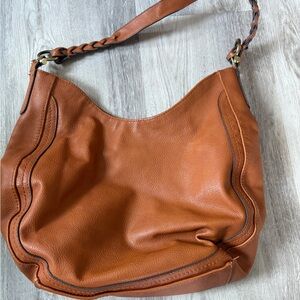 GUC Merona cognac brown shoulder bag.